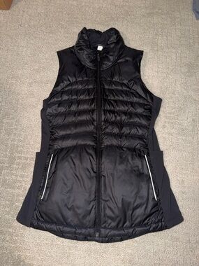 lululemon athletica Black Quilted Puffer Vest - Zip Front